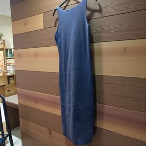 NWOT Elegant Blue Sleeveless Sweater Bodycon Dress